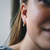 Gold Plated Sterling Silver Teardrop Earrings