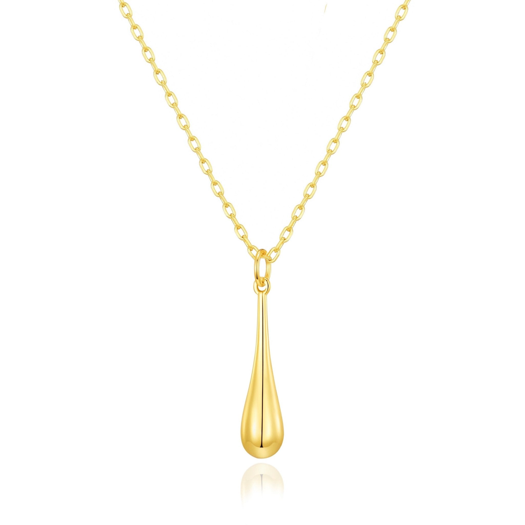 Gold Plated Teardrop Necklace