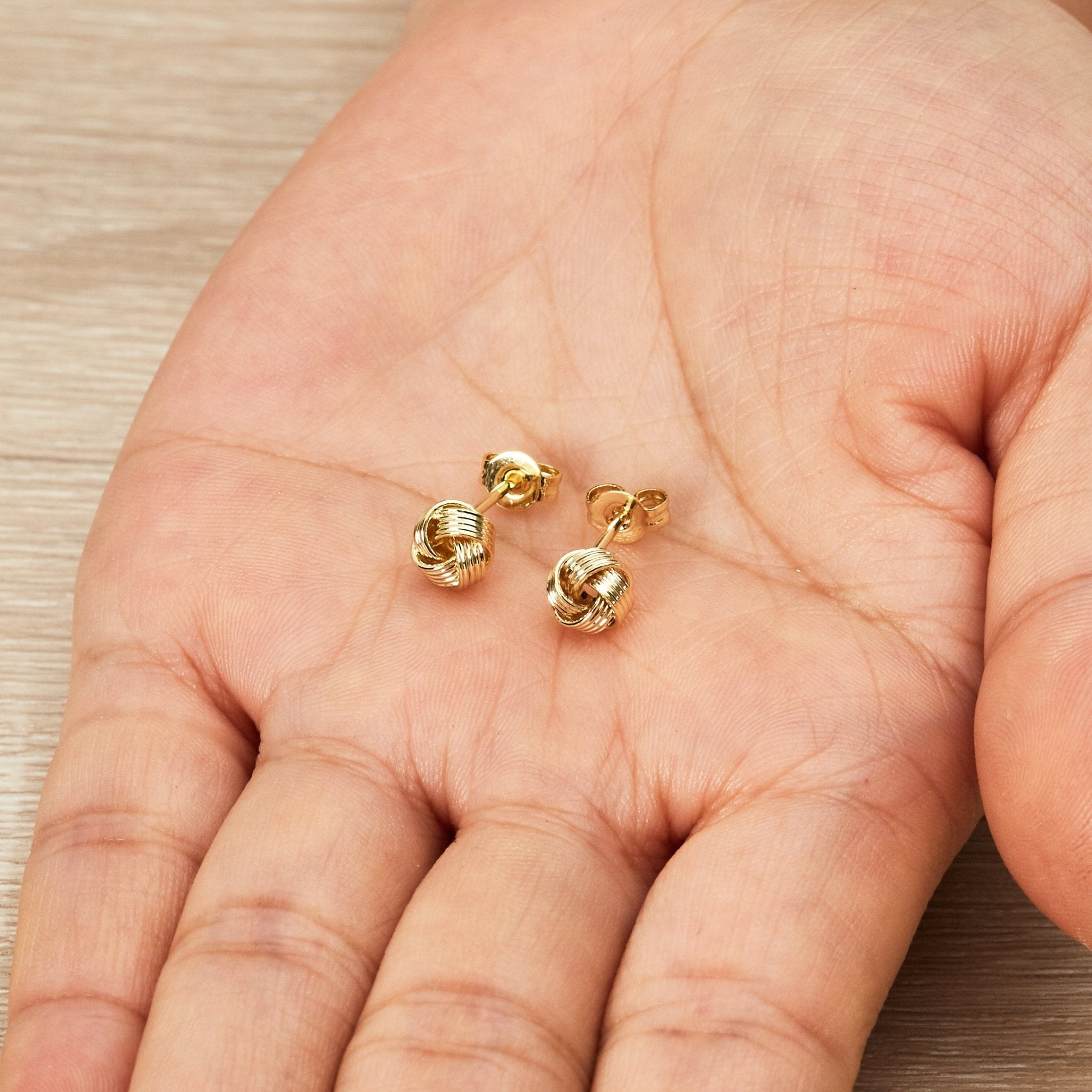 Gold Plated Thank You for Helping us Tie The Knot Wedding Earrings with Quote Card