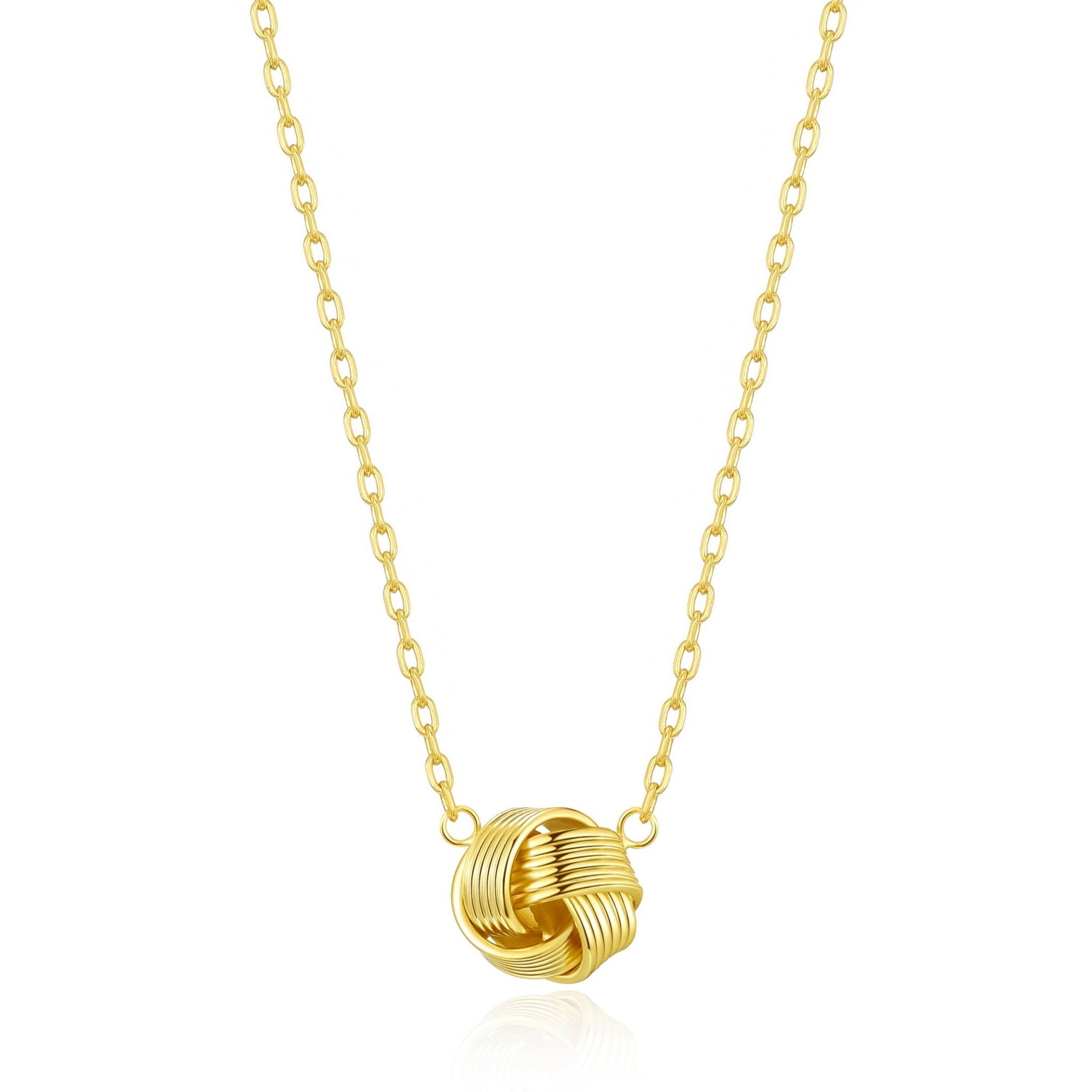 Gold Plated Love Knot Necklace