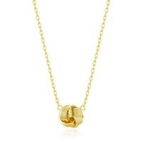 Gold Plated Love Knot Necklace