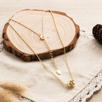 Gold Plated Thank You for Helping us Tie The Knot Wedding Necklace with Quote Card