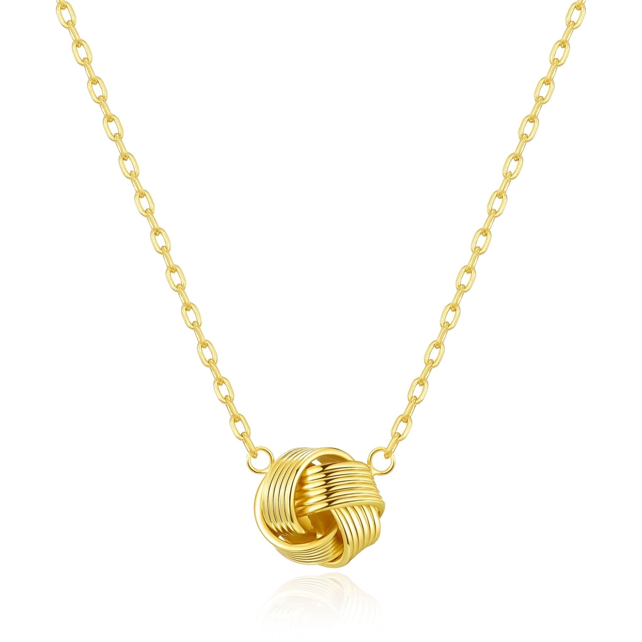 Gold Plated Love Knot Necklace
