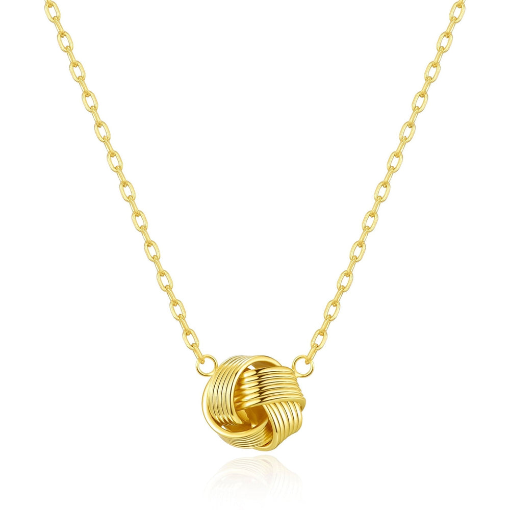 Gold Plated Love Knot Necklace
