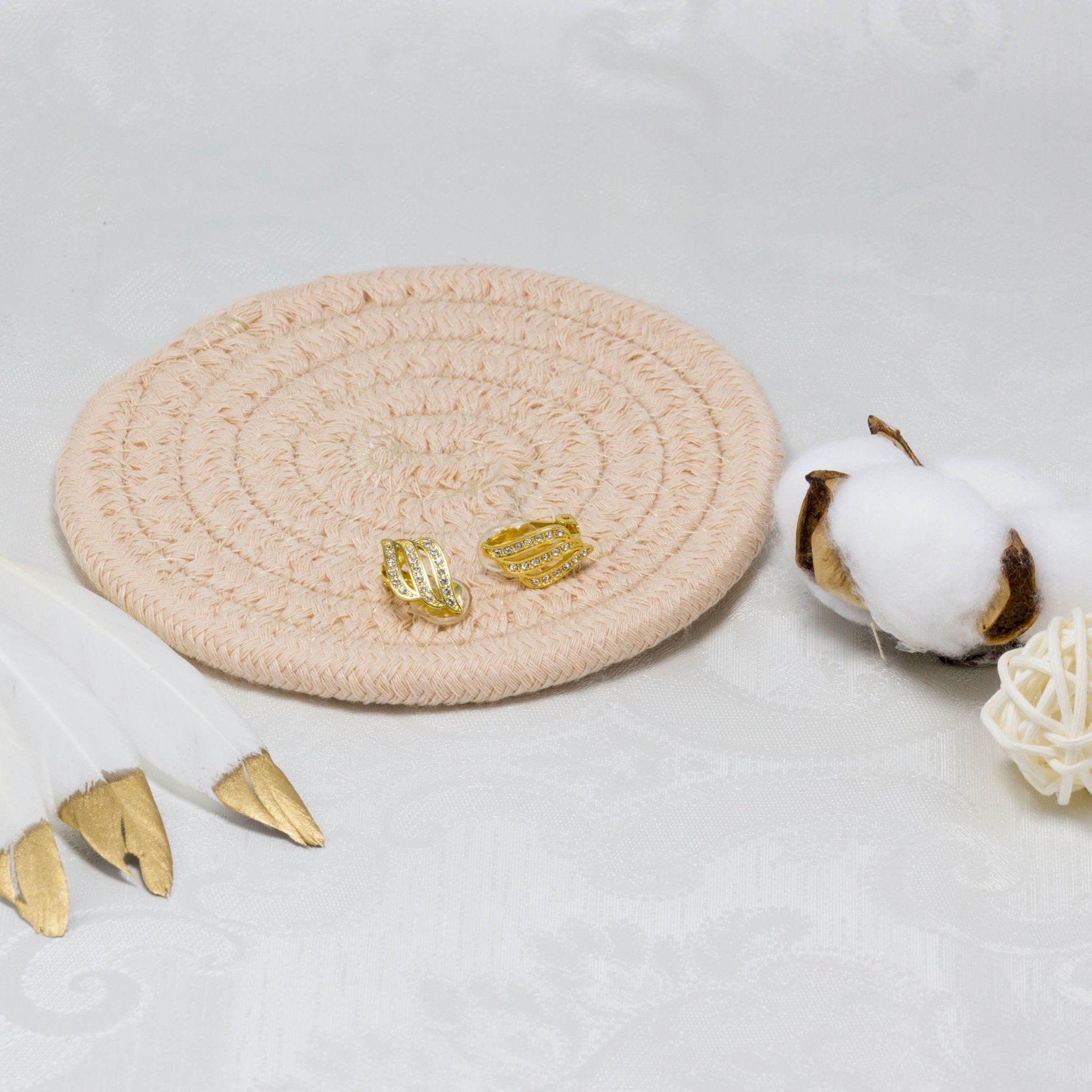 Gold Plated Triple Row Clip On Earrings Created with Zircondia® Crystals