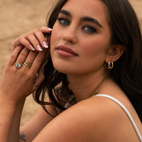 Gold Topaz Gemstone Zaria Earrings