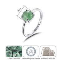 Green Aventurine Adjustable Ring