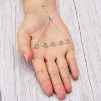 Green Aventurine Gemstone Bracelet with Quote Card