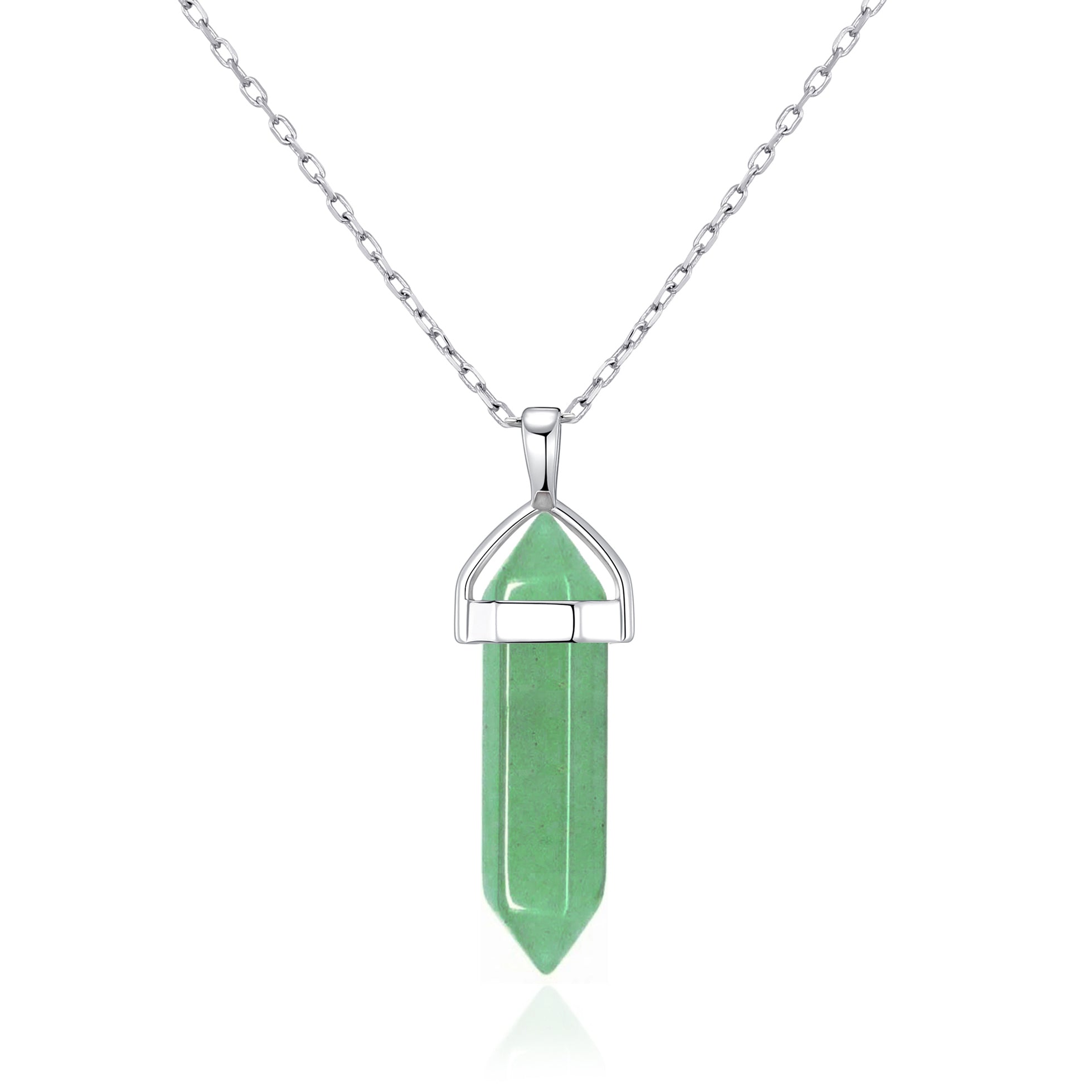 Green Aventurine Genuine Gemstone Necklace