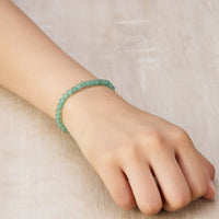 Green Aventurine Mini Beaded Gemstone Stretch Bracelet