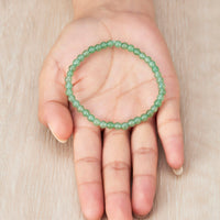 Green Aventurine Mini Beaded Gemstone Stretch Bracelet