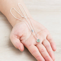 Green Aventurine Necklace with Quote Card