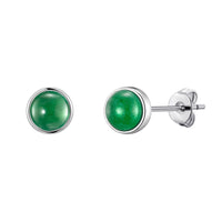 Green Aventurine Stud Earrings