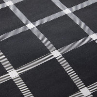 Grey Check Reversible Duvet Cover Set Soft Breathable Durable Polyester Bedding Single Double King by OLIVIA ROCCO