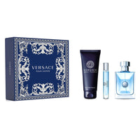 Versace Pour Homme 100ml EDT + 150ml Hair&Body Shampoo + 10ml Mini for Men Gift Set