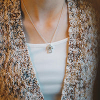 Guardian Angel Necklace Created with Zircondia® Crystals