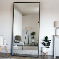 Hanaka - Full Length Black Oak Rectangle Mirror - 200cm x 100cm