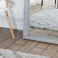 Hanaka Full Length Grey Oak Mirror - Stylish Rectangular Design for Modern Homes