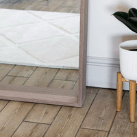 Hanaka Full Length Walnut Wood Leaner Mirror - 200cm x 100cm