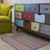 Washable Multicolour Stripe Mats| 111