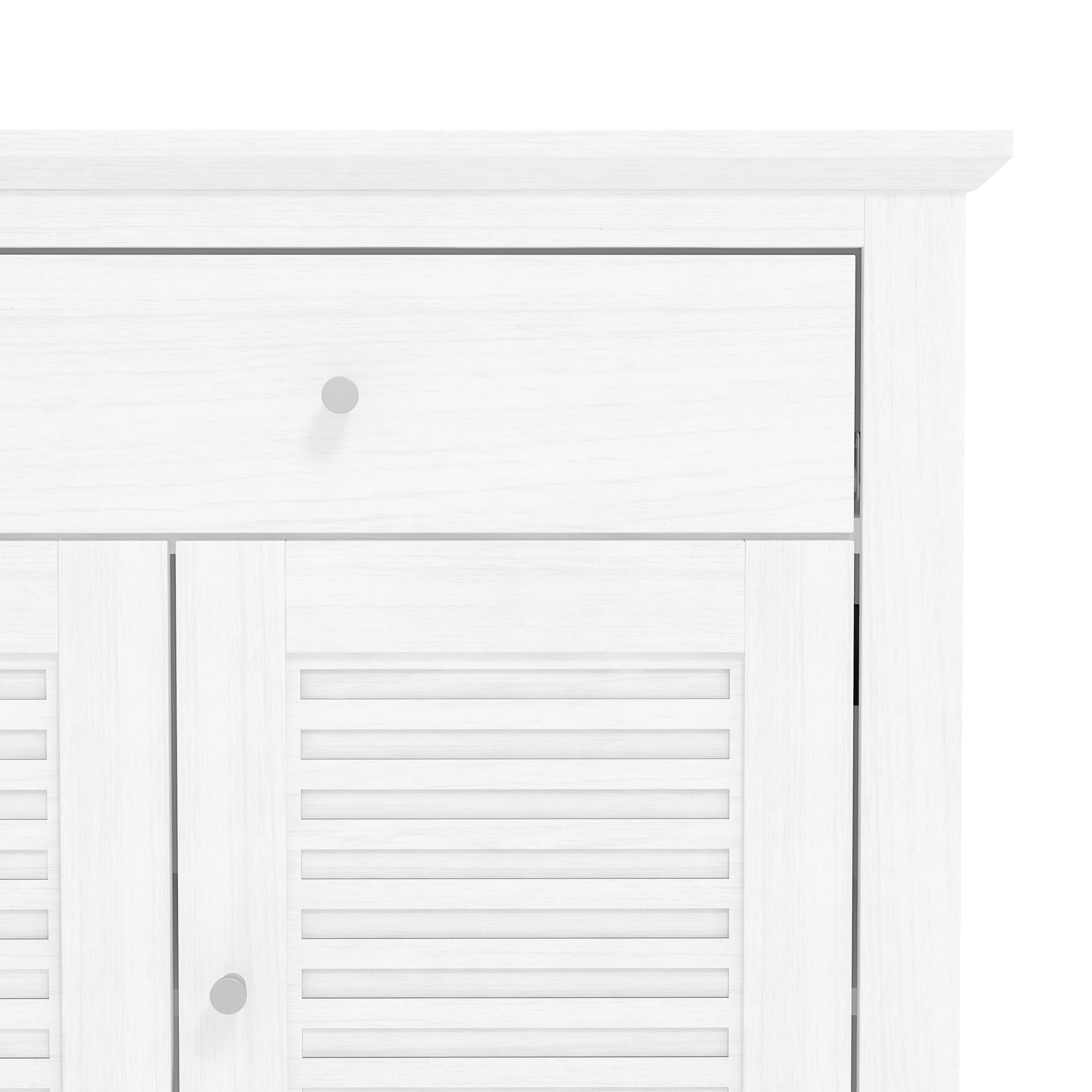 Salcombe Large Sideboard White 3 Doors 4 Shelves 2 Drawers