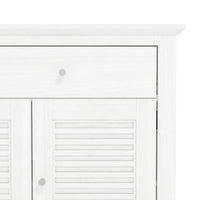 Salcombe Large Sideboard White 3 Doors 4 Shelves 2 Drawers