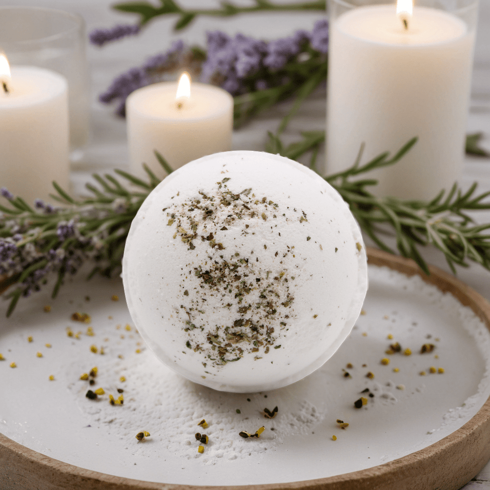 Himalayan Salt Bath Bomb - Detox with Tea Tree & Lime & Evening Primrose Oil