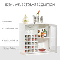 Modern Sideboard Wine Cabinet Cupboard with Glass Door