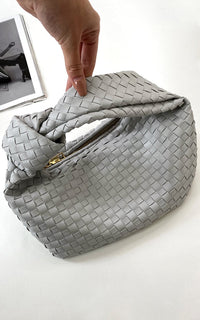 Faux Leather Quilted Handbag