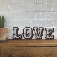 Rusty 5" Carnival Metal Letters A-Z
