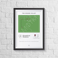 Zinedine Zidane Volley Print - 2002 Champions League Final