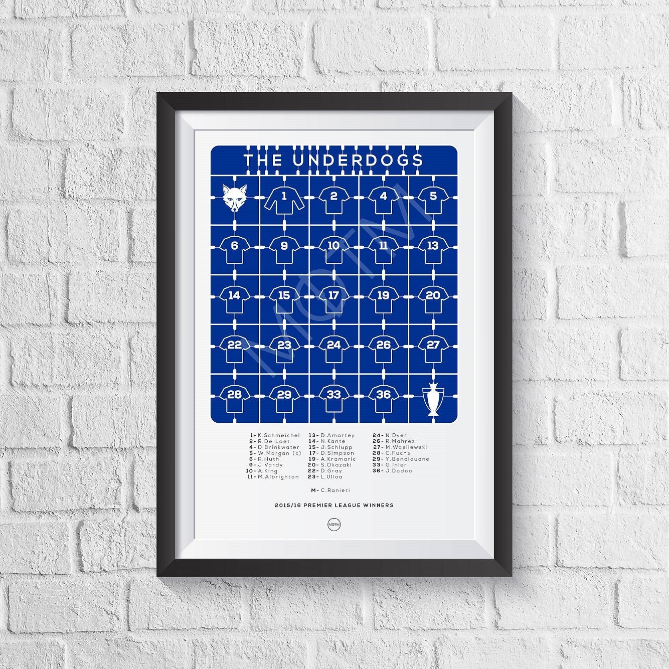 Leicester 'The Underdogs' 2015/2016 Print