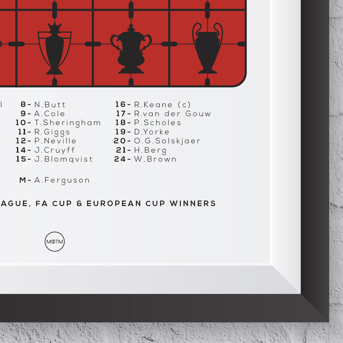Manchester Reds 'The Red Trebles' 1998/1999 Print