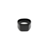 Squared Signet Ring (Black)