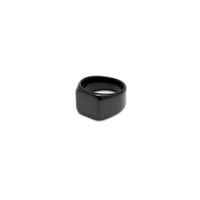 Squared Signet Ring (Black)
