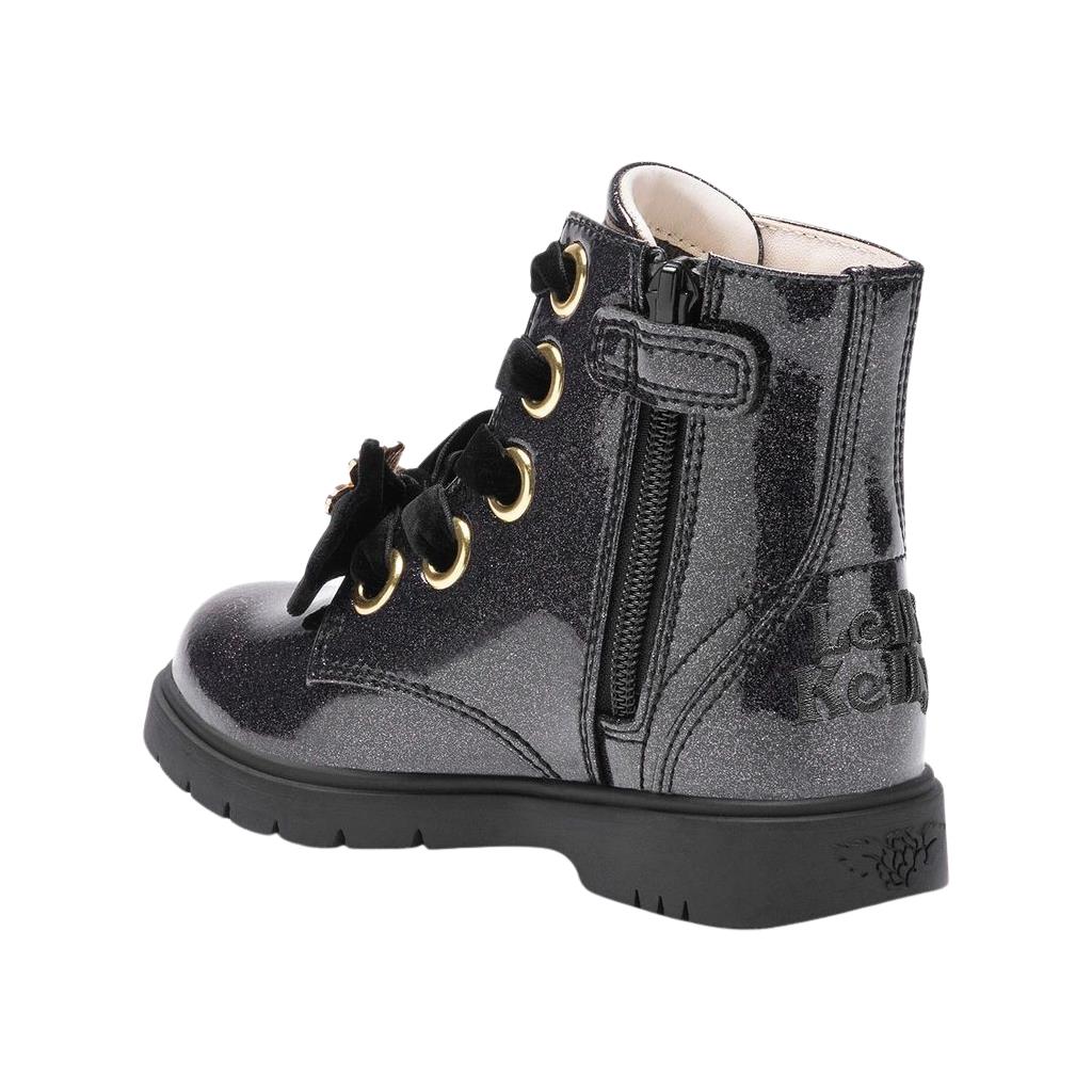 Lelli Kelly LK4331 Fior Di Focco Black Diamante Glitter Ankle Boots Pre-Order
