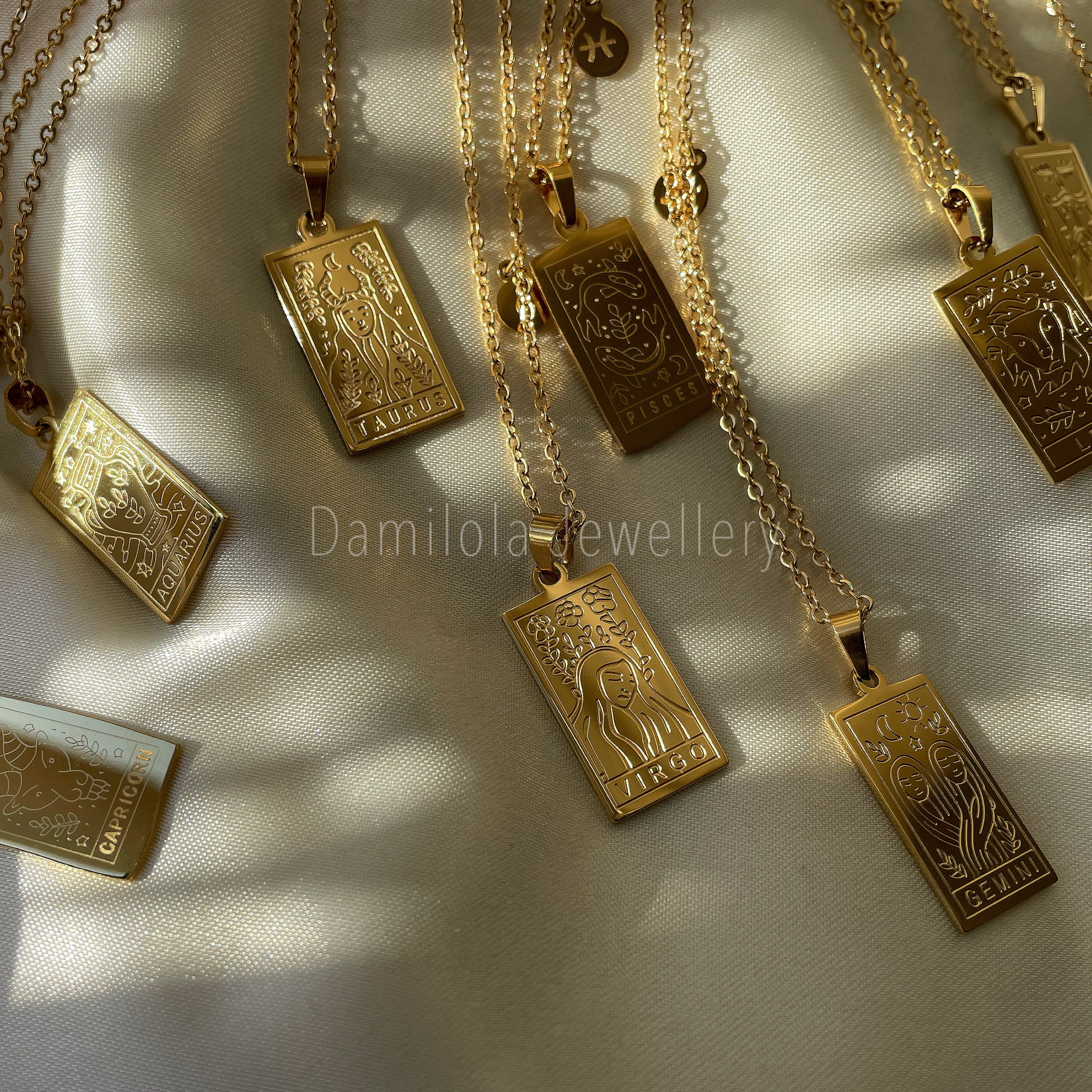 Zodiac Star Signs Necklace - Gold/Silver