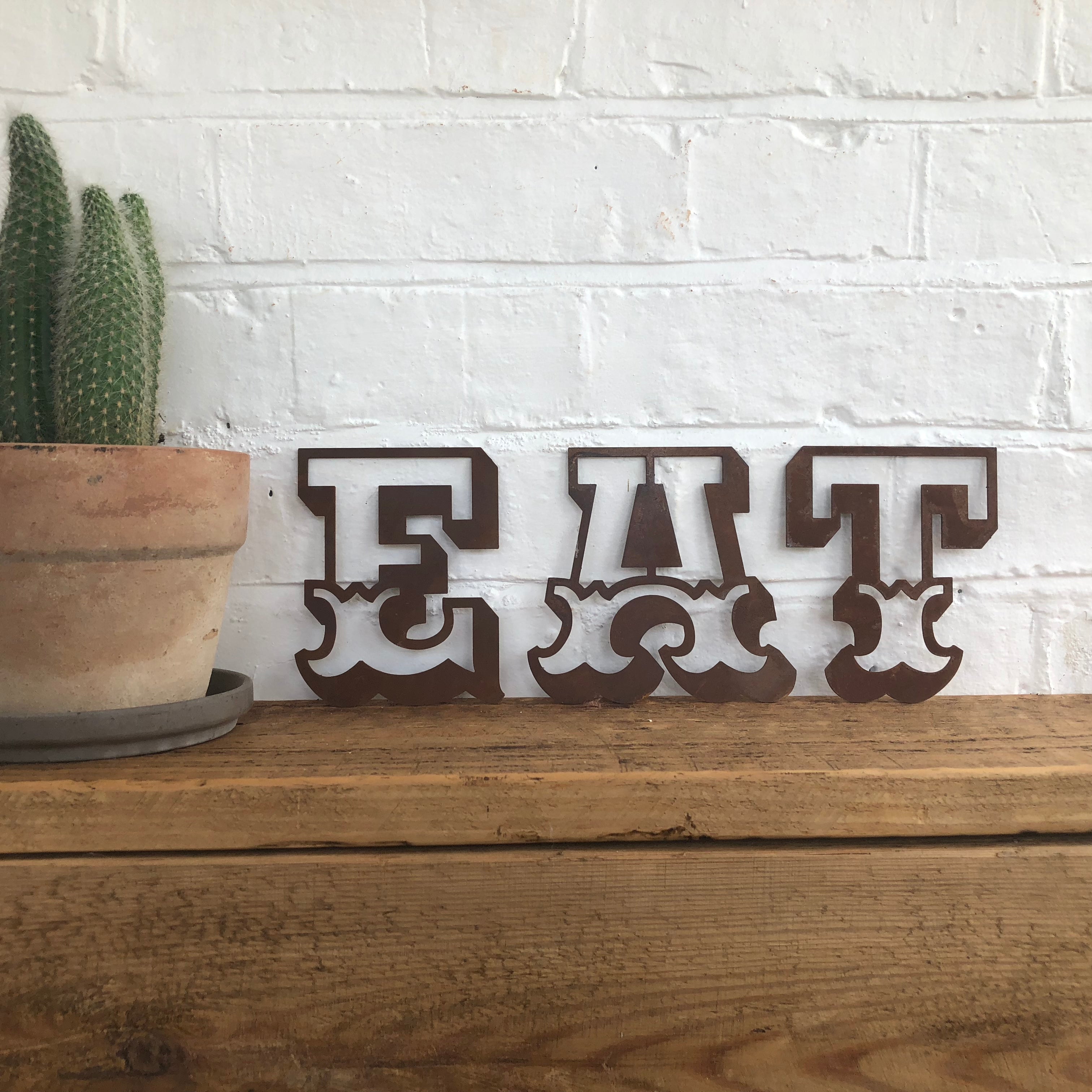 Rusty 5" Carnival Metal Letters A-Z