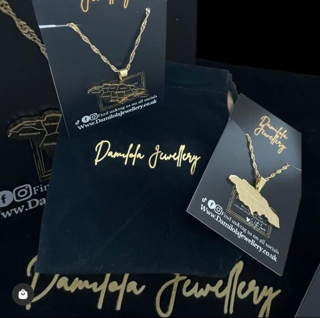 Jamaica Necklace '14 Parish’- Gold/Silver