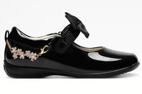 Lelli Kelly Girls F Ophelia Detachable Flower Friendship Bracelet Patent School Shoes