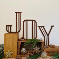 Rusty Metal 5" or 12" Art Deco Lettering A-Z 0-9
