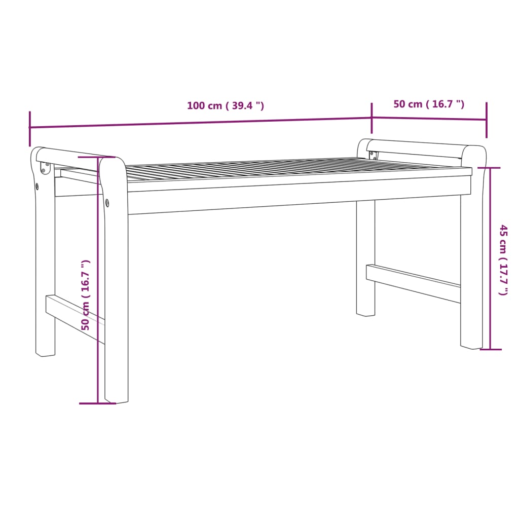 Skura Acacia Wood - 100cm