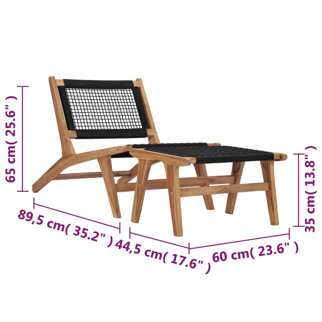 Styra Teak Wood - 90cm