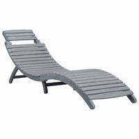 Velka Grey Acacia Wood - 190cm Foldable