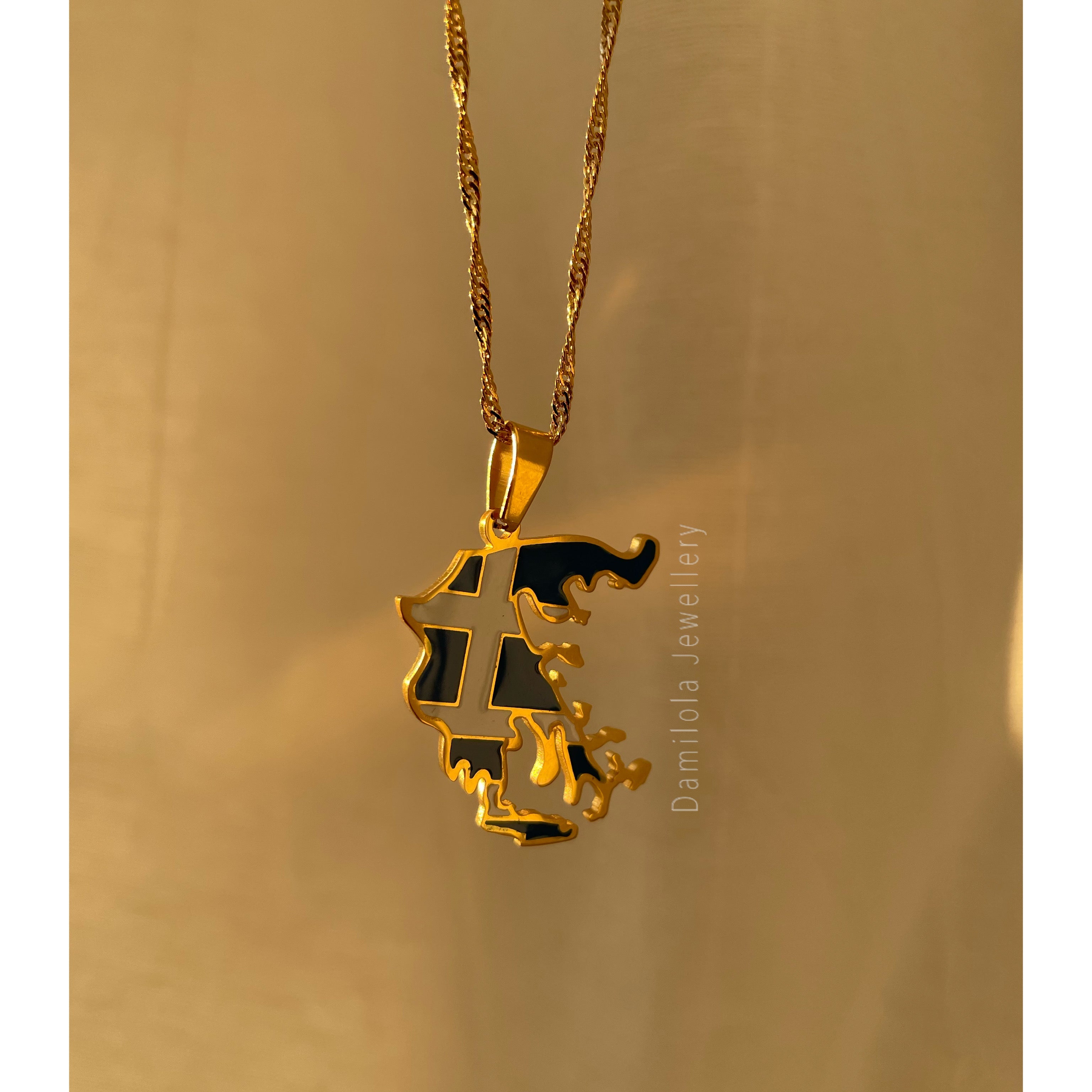 Greece Flag Necklace 🇬🇷