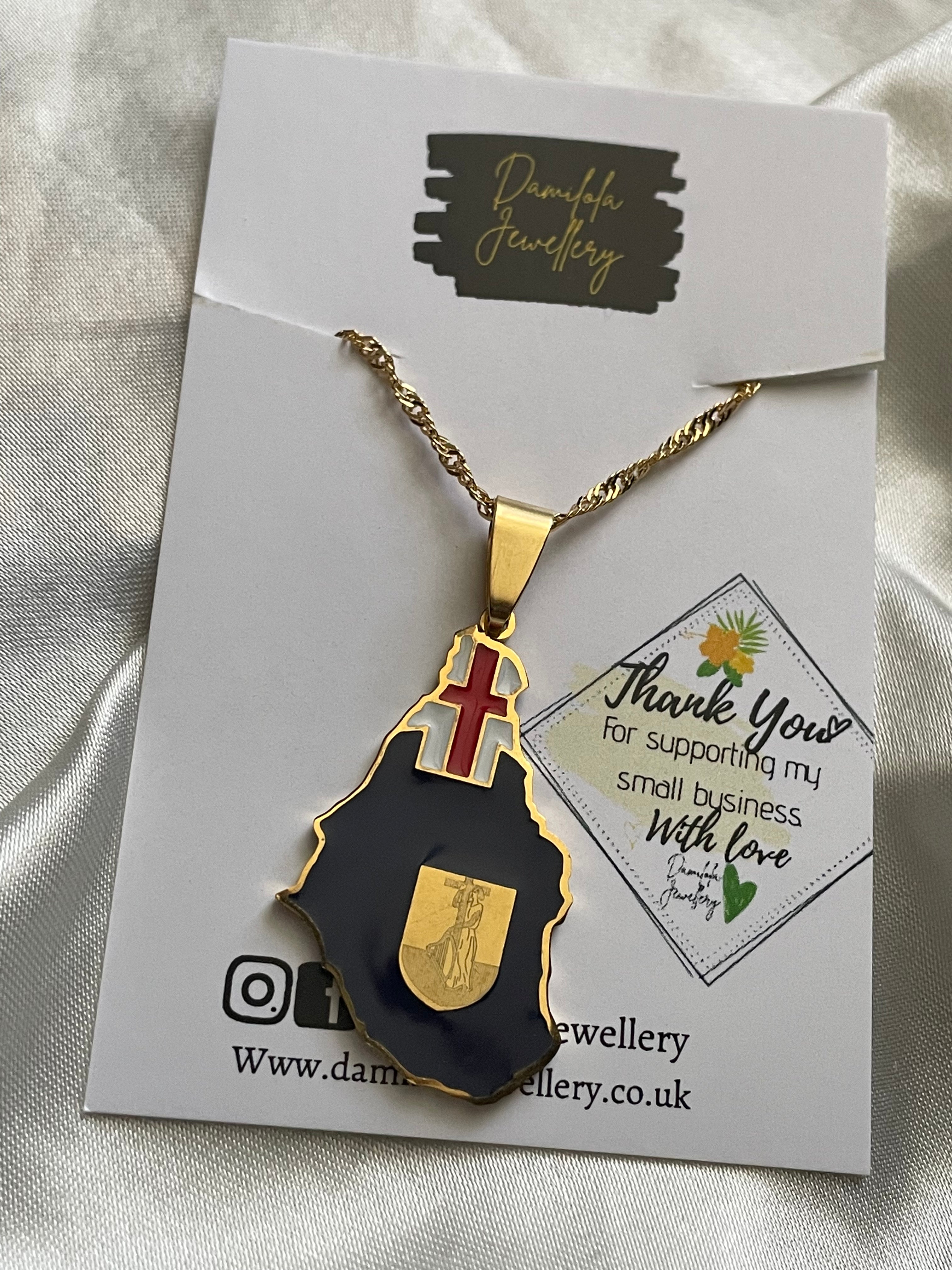 Montserrat Flag Necklace 🇲🇸