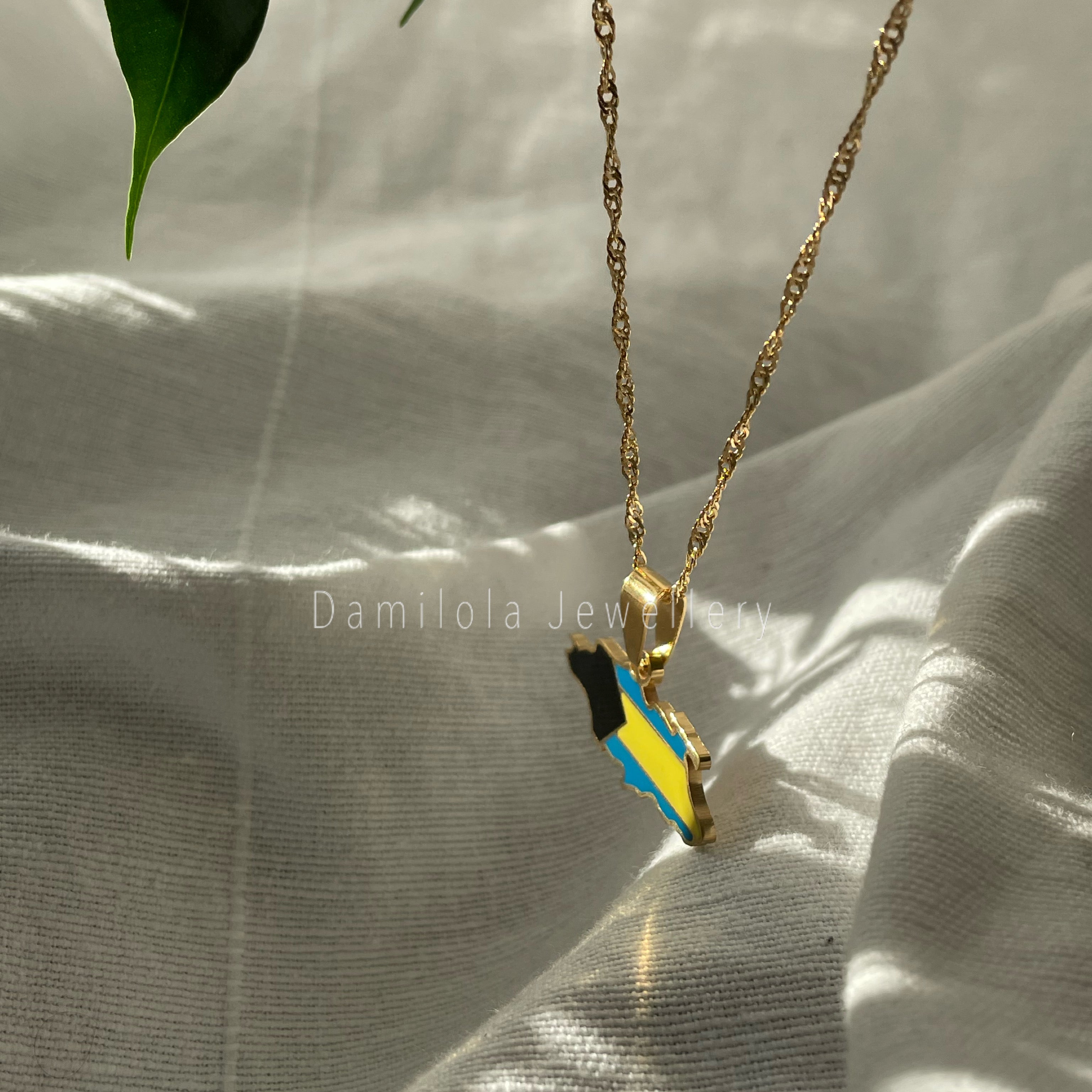 The Bahamas Flag Necklace 🇧🇸