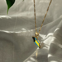 The Bahamas Flag Necklace 🇧🇸