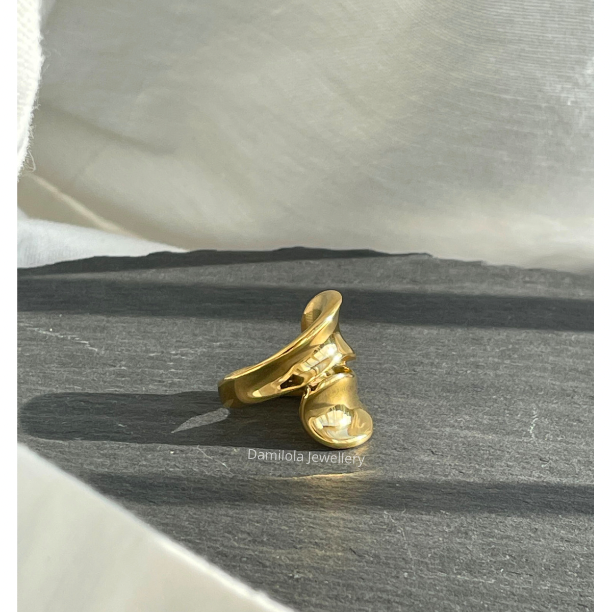 Golden 'Opulent Edge' Ring