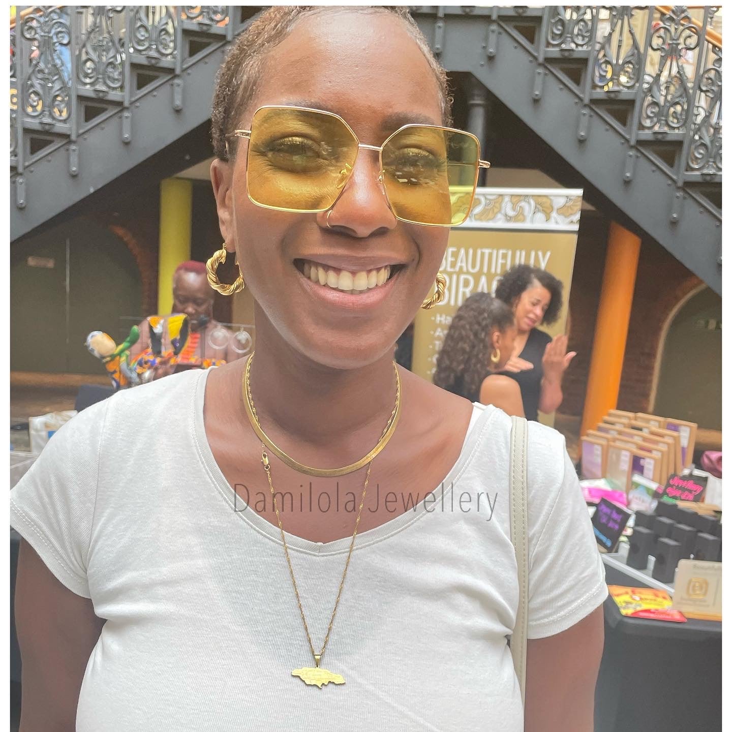 Jamaica Necklace '14 Parish’- Gold/Silver